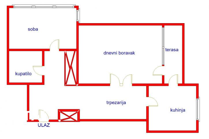 2 Dvosoban stan NOVI SAD, 106340€