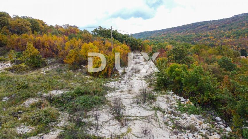 ISTRA, LABIN, RABAC - Građevinsko zemljište sa otvorenim pogledom na prirodu i u blizini mora