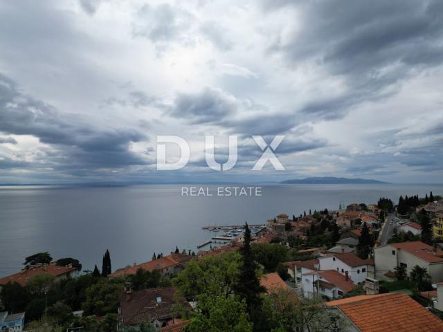 VOLOSKO, OPATIJA- stan 103m2 prizemlje s panoramskim pogledom na more + okoliš 