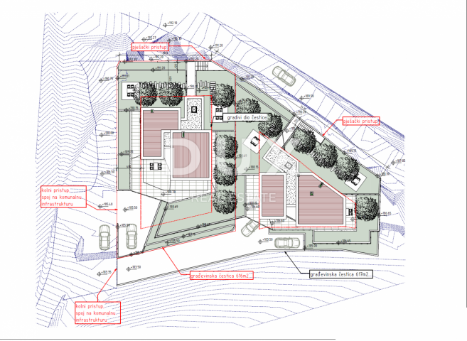 Grundstück Matulji, 1.000m2