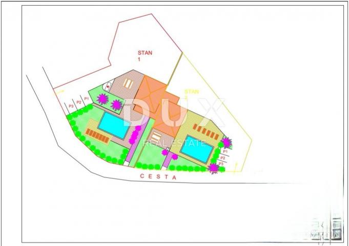 MUČIĆI - TROETAŽNI STAN 213 m2 sa okućnicom 859 m2