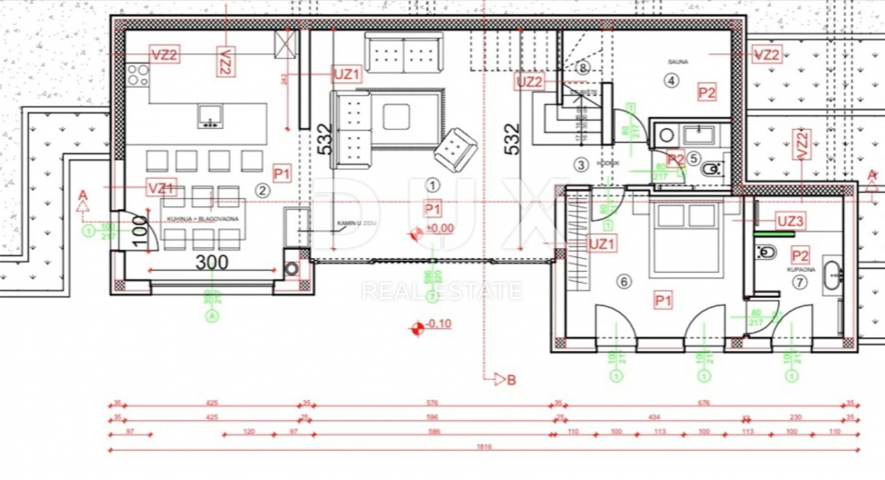 OPATIJA, LOVRAN, IKA- villa 220m2 s panoramskim pogledom na more i bazenom + uređena okućnica 1009m2