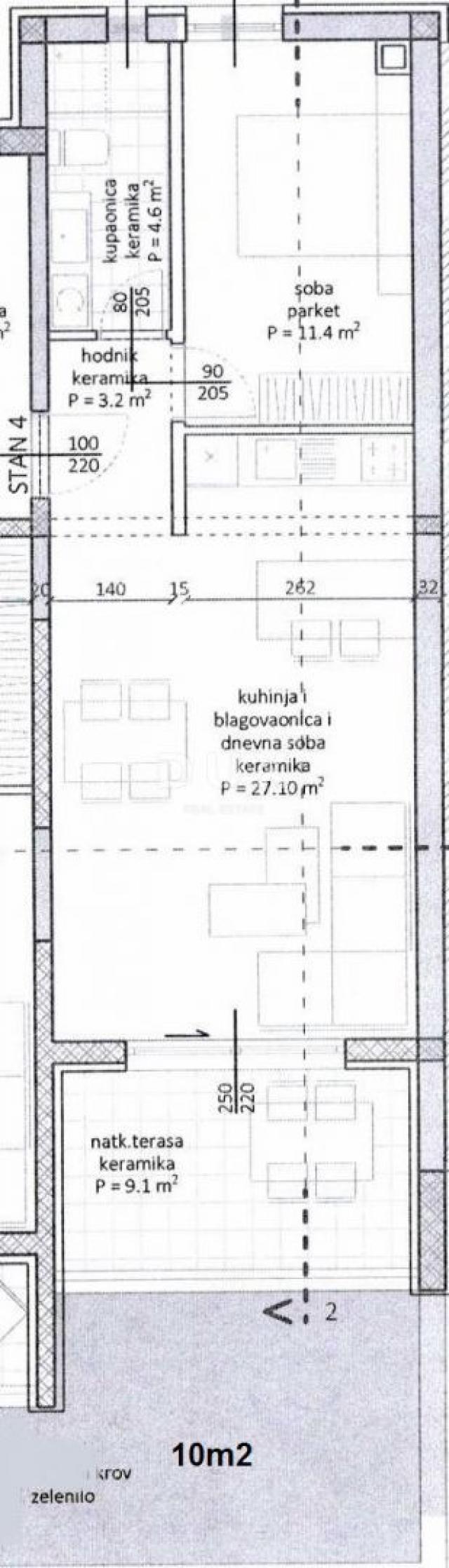 Wohnung Turanj, Sveti Filip I Jakov, 53,70m2