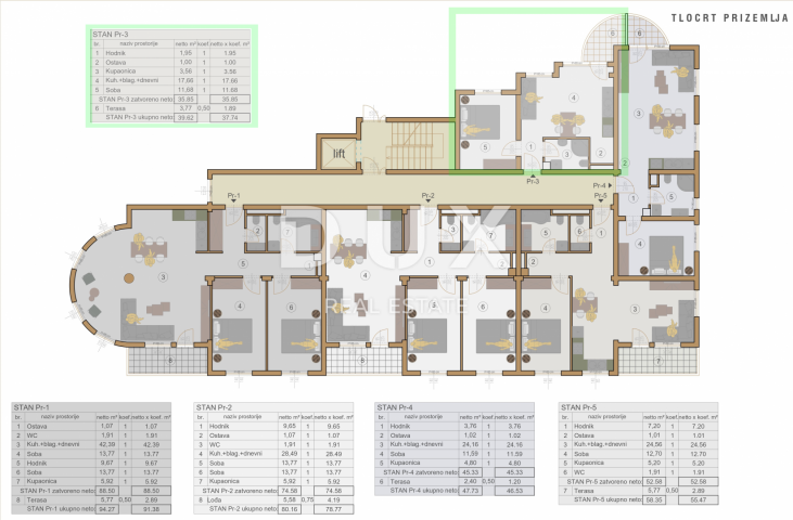 Wohnung Monte Zaro, Pula, 103,60m2