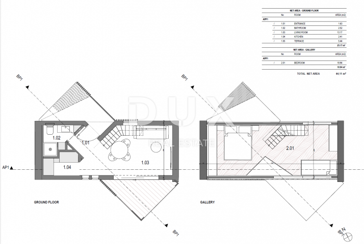 LABIN, SVETA MARINA- 2 građevinska zemljišta 935m2 sa starom kućom, pogledom na more i 2 idejna proj