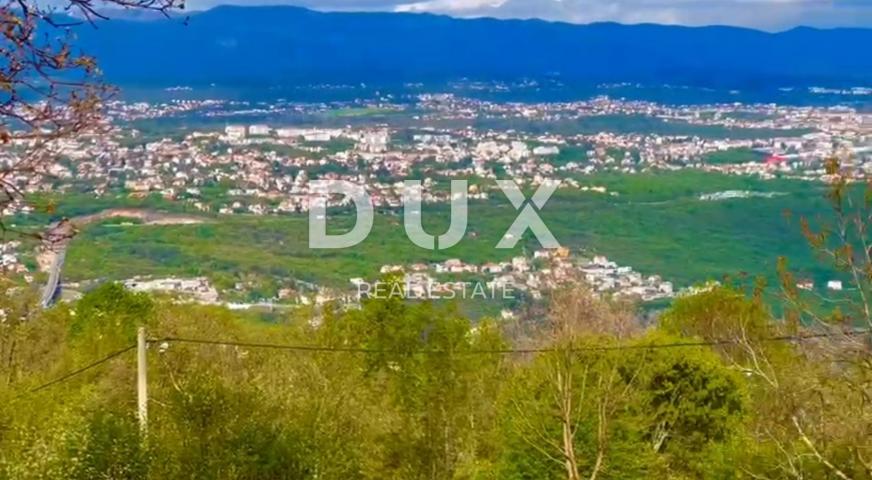 OPATIJA. BREGI- zemljište 1340m2 S GRAĐEVNOM DOZVOLOM!!! i s panoramskim pogledom na more za obitelj