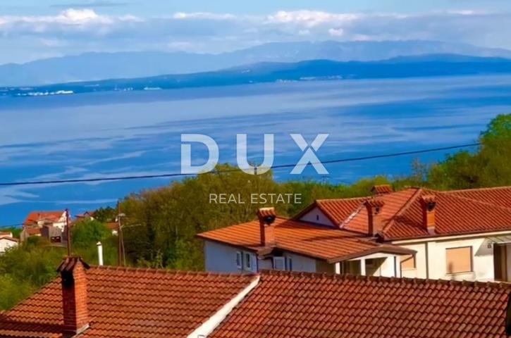 OPATIJA. BREGI- zemljište 1340m2 S GRAĐEVNOM DOZVOLOM!!! i s panoramskim pogledom na more za obitelj