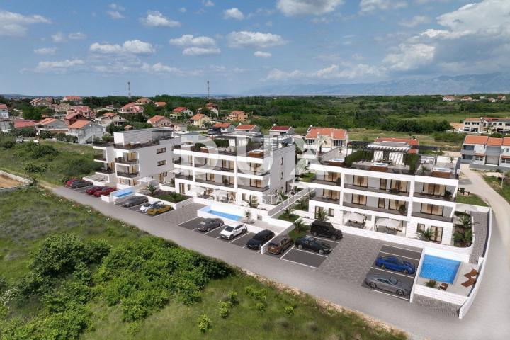 DALMATIA, PRIVLAKA New construction on the ground floor with a garden!