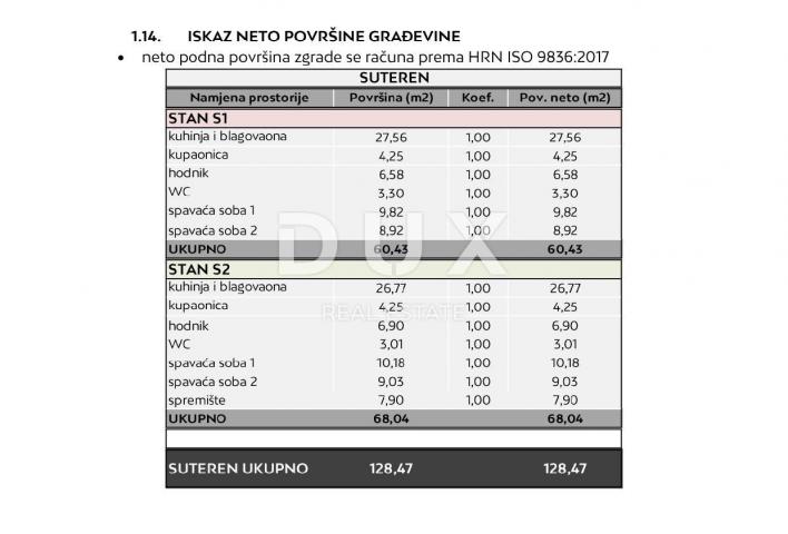 ZADAR, RTINA - Wohnung mit Garten im Bau in der Nähe des Meeres S2