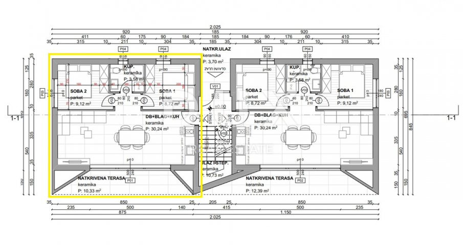 Apartment Baška, 62m2