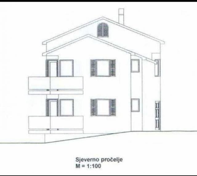 OPATIJA, OPRIĆ- zemljište 620m2 S GRAĐEVNOM DOZVOLOM!!!! i pogledom na more 