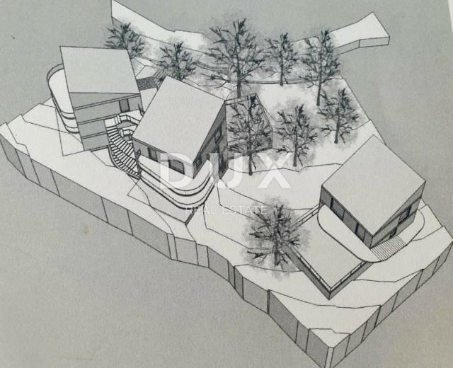 ISLAND OF KRK, VRBNIK-Building land with conceptual design near the sea