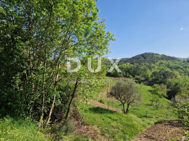 ISTRIA, CEROVLJE - Building plot with an open view of the greenery