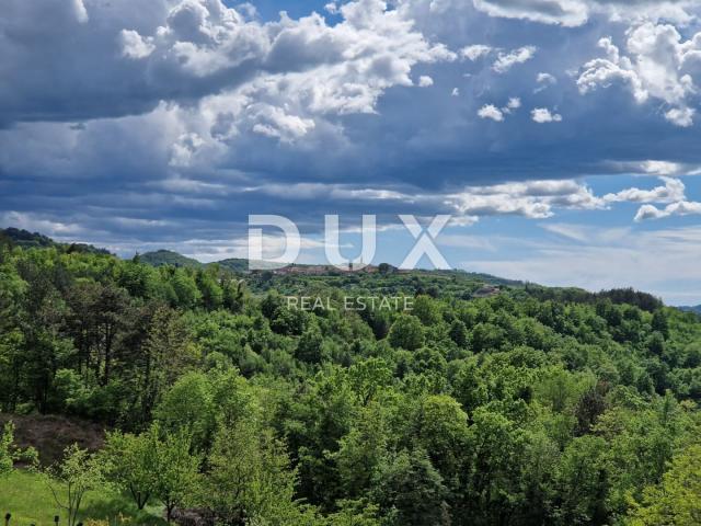 ISTRIA, CEROVLJE - Building plot with an open view of the greenery