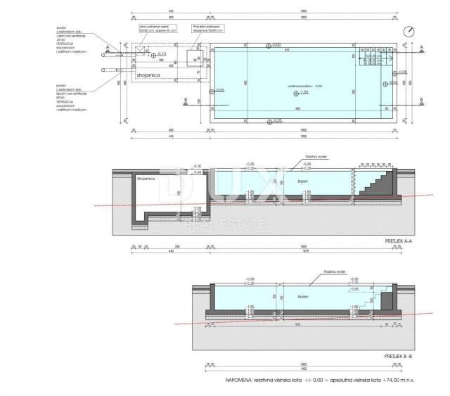 ISTRA, PULA - Projekt nove moderne prizemnice