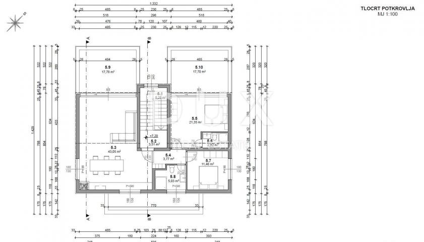 Wohnung Pag, 72m2