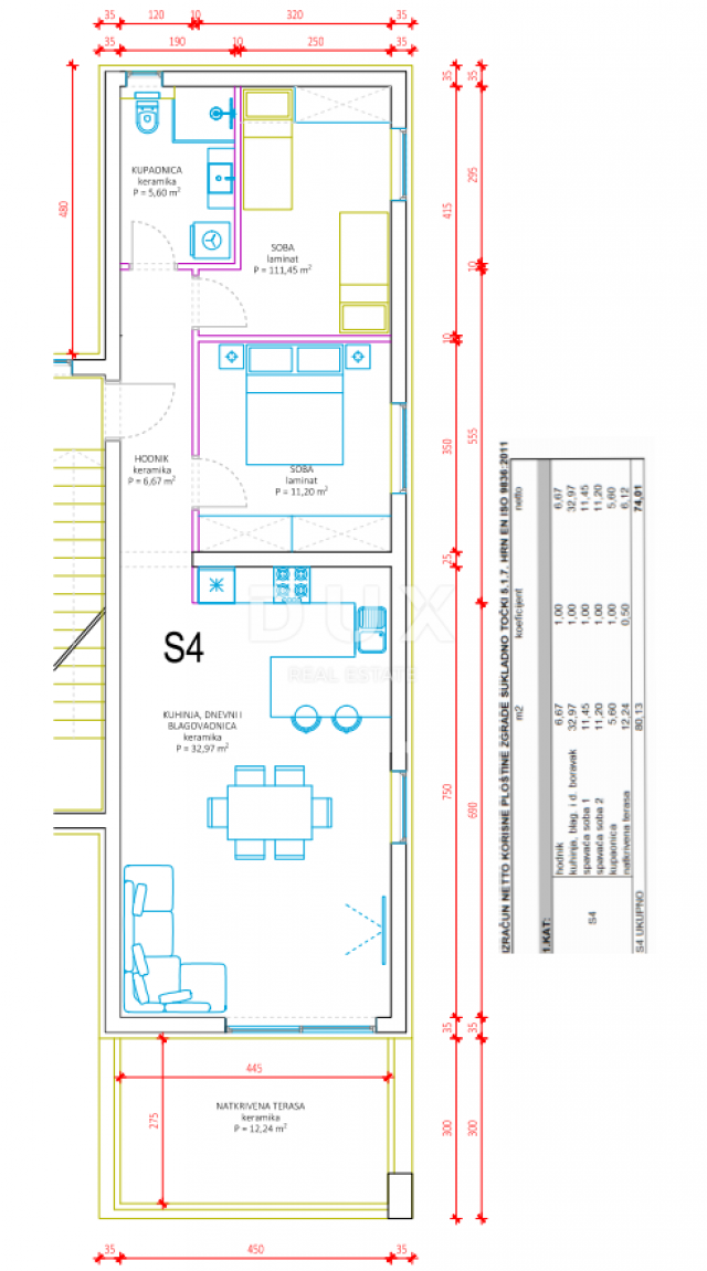 Apartment Sukošan, 153,09m2