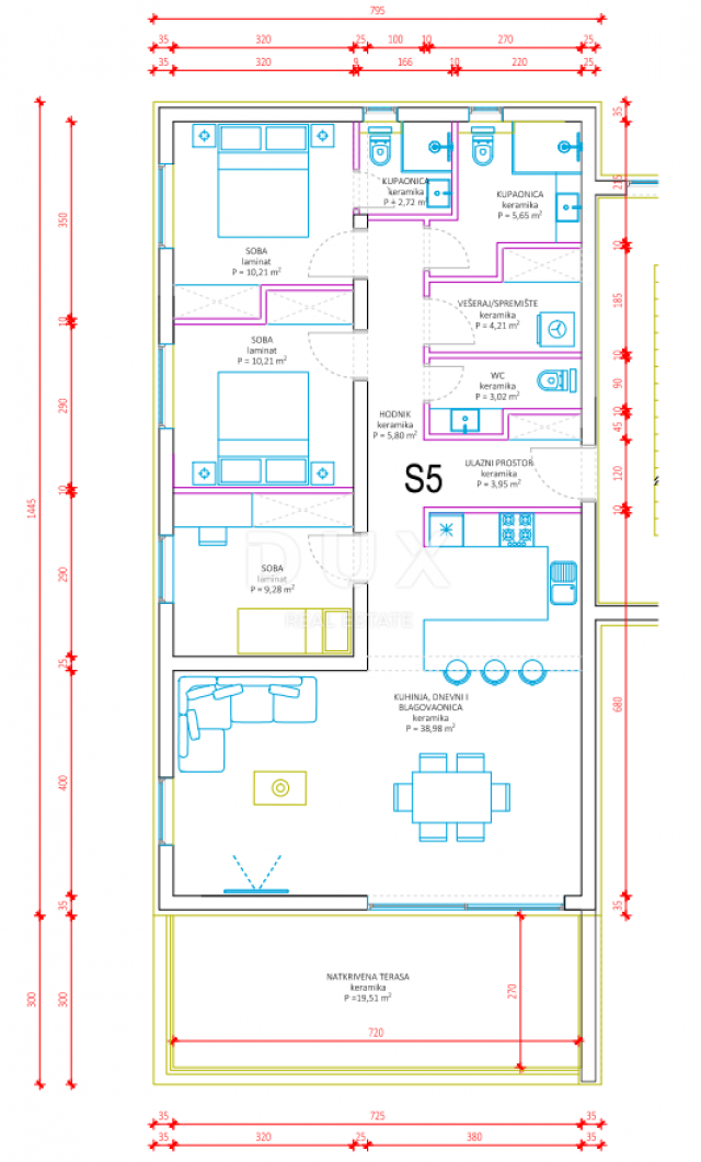 Wohnung Sukošan, 153,09m2