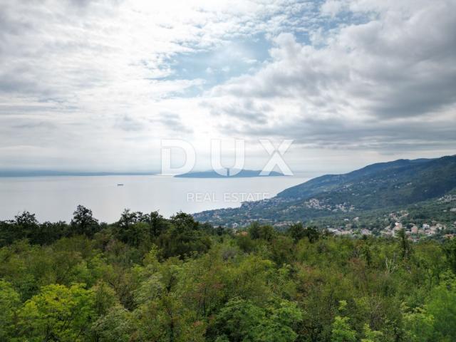 OPATIJA, VEPRINAC – Baugrundstück 600m2 mit Meerblick für Einfamilienhaus/Villa/Appartements/Haus zu