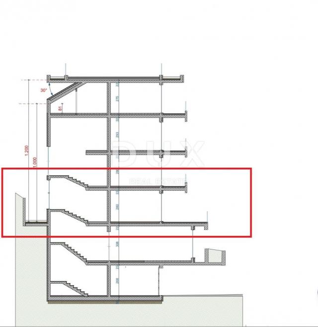 OPATIJA, CENTAR - stan visoko prizemlje 212m2 s panoramskim pogledom na more A2