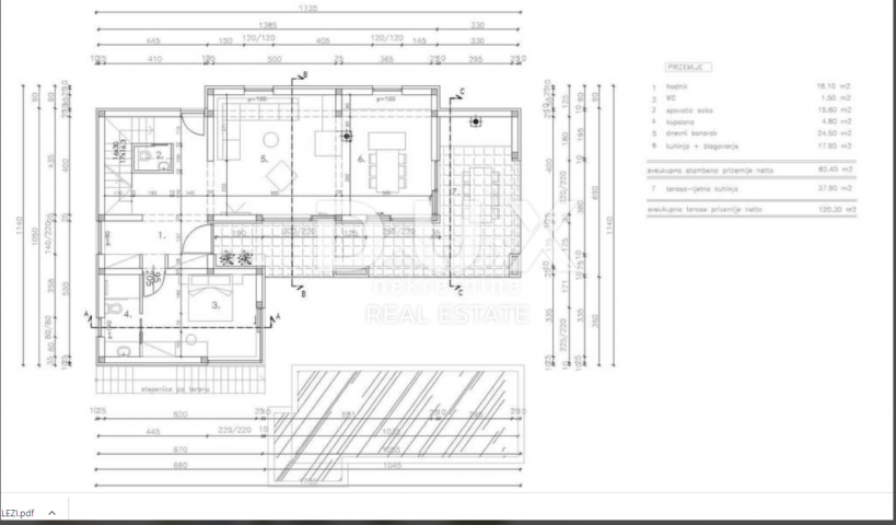 Land Labin, 1.460m2