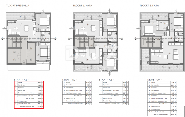 Wohnung Valdebek, Pula, 60m2