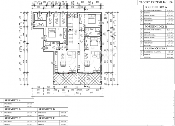 Wohnung Poreč, 69,75m2