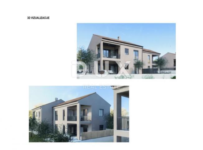 MALI LOŠINJ, ARTATORE - Apartment 2 bedrooms + bathroom on the 1st floor in a new building 250m from