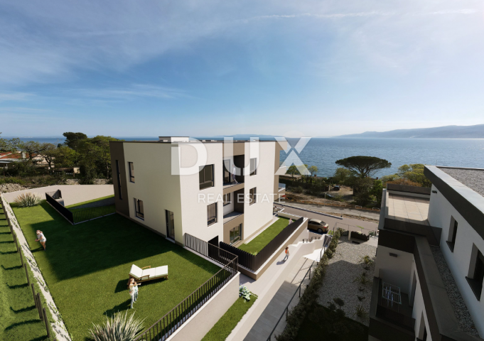 COSTABELLA, BIVIO, KANTRIDA – exklusive Wohnung 101,87 m2 im Erdgeschoss, 100 m vom Meer entfernt, s