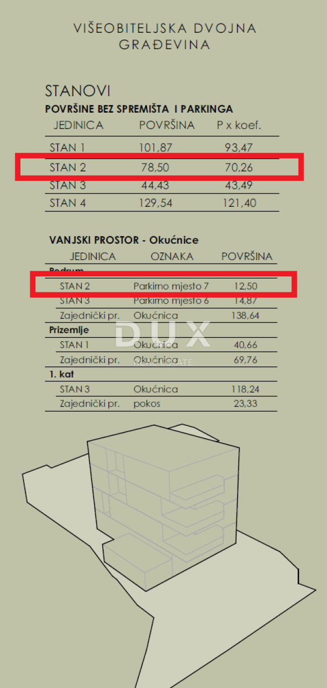 COSTABELLA, BIVIO KANTRIDA - exklusive Wohnung 78,50m2, 1. Stock, 100m vom Meer entfernt, schöne Aus