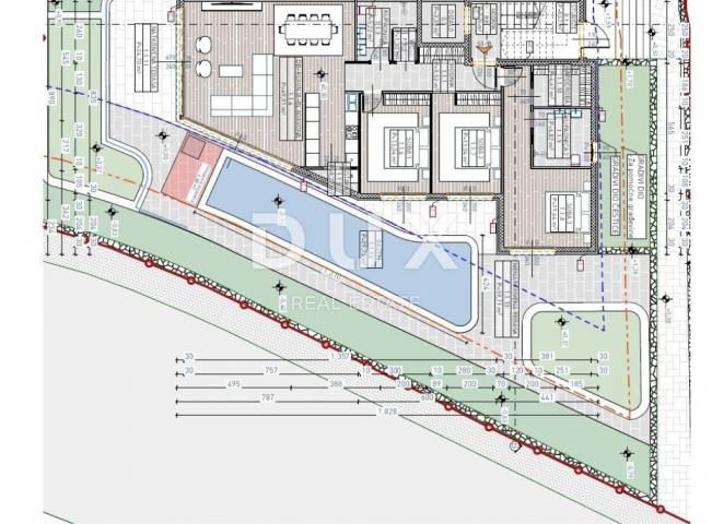 OPATIJA, LOVRAN - Wohnung in einem luxuriösen Neubau, 300 m vom Meer entfernt, Schwimmbad, Garage