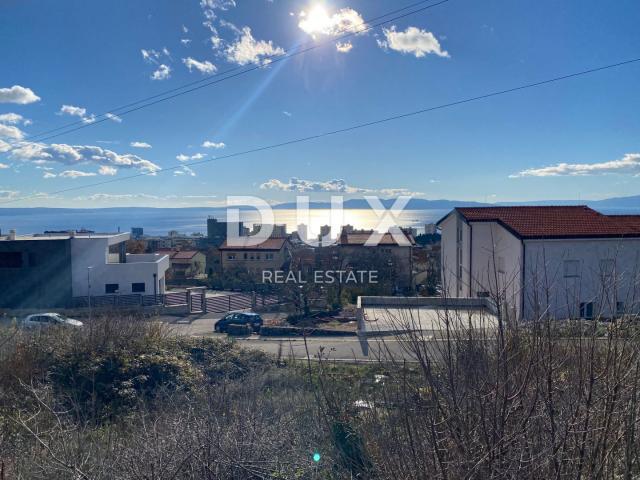 RIJEKA, TRSAT - BUILDING LAND WITH BUILDING PERMIT AND SEA VIEW!!! OPPORTUNITY!!!