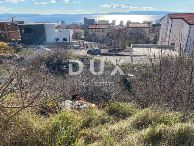 RIJEKA, TRSAT - BUILDING LAND WITH BUILDING PERMIT AND SEA VIEW!!! OPPORTUNITY!!!