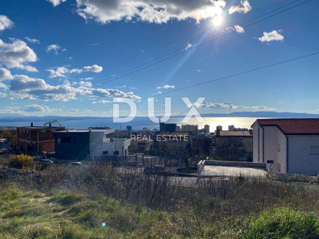 RIJEKA, TRSAT - BUILDING LAND WITH BUILDING PERMIT AND SEA VIEW!!! OPPORTUNITY!!!