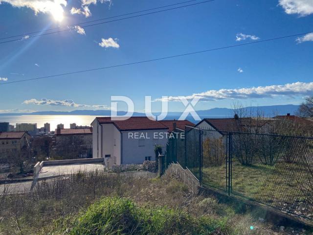 RIJEKA, TRSAT - BUILDING LAND WITH BUILDING PERMIT AND SEA VIEW!!! OPPORTUNITY!!!