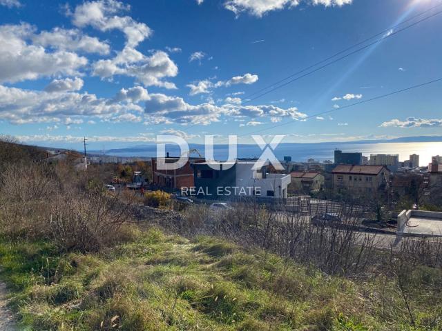 RIJEKA, TRSAT - BUILDING LAND WITH BUILDING PERMIT AND SEA VIEW!!! OPPORTUNITY!!!