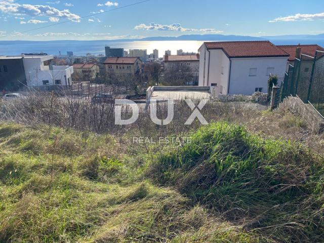 RIJEKA, TRSAT - BUILDING LAND WITH SEA VIEW FOR A FAMILY HOUSE IN A GREAT LOCATION!!! OPPORTUNITY!!!