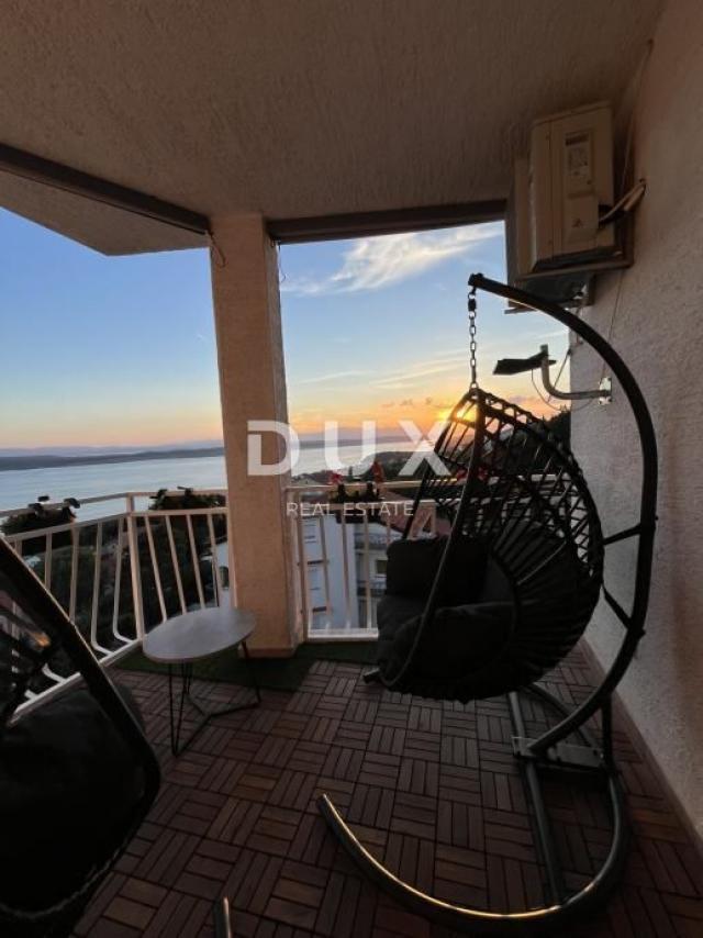 CRIKVENICA, DRAMALJ - beautiful 1 bedroom + bathroom with a beautiful view of the sea