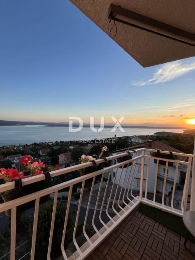 CRIKVENICA, DRAMALJ - beautiful 1 bedroom + bathroom with a beautiful view of the sea