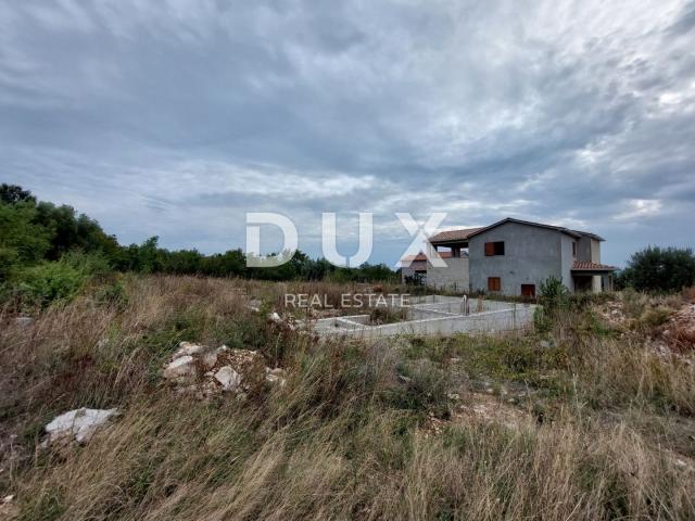 ISTRIA, RABAC, SURROUNDINGS - Land with building permit and construction started