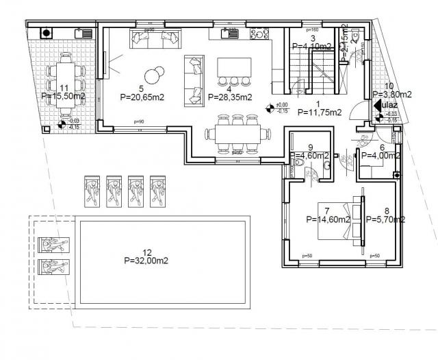 ISTRIEN, LABIN - Neubau! Eine Villa mit Pool in der Nähe der Stadt