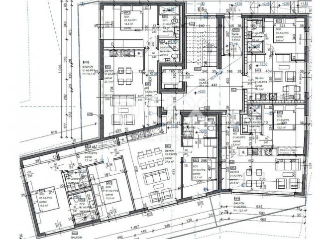 OPATIJA, CENTAR - zemljište s lokacijskom dozvolom za 11 stanova, građevinska dozvola u dolasku, PRI