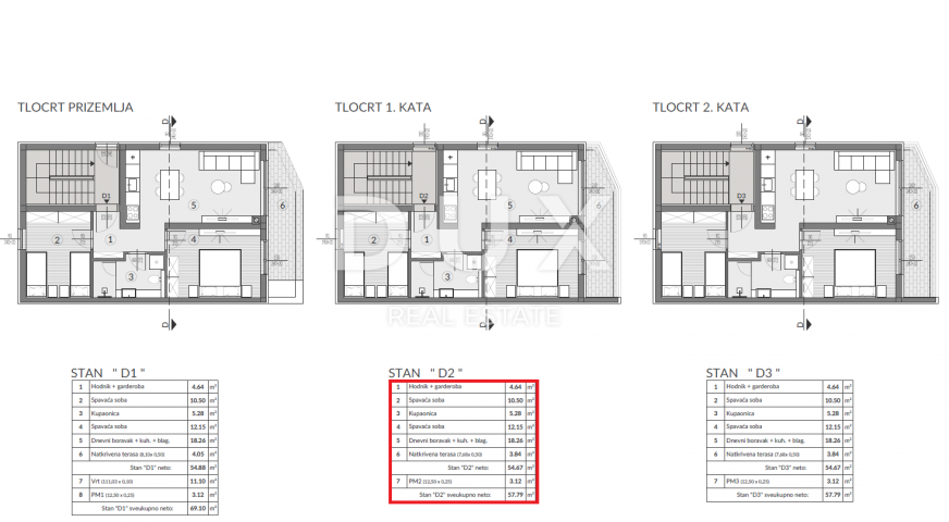 ISTRIEN, PULA - 2BR+DB IN NEUEM GEBÄUDE