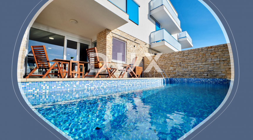 ZADAR, PRIVLAKA - Dream villa: swimming pool, jacuzzi on the roof terrace, sauna and beautiful sea v