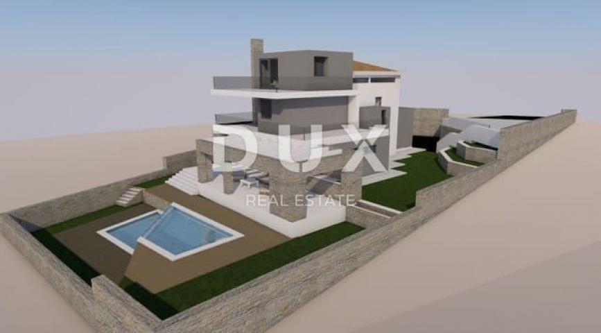 ISTRIA, LIŽNJAN- House with construction permit for renovation. View of the sea and Kvarner!