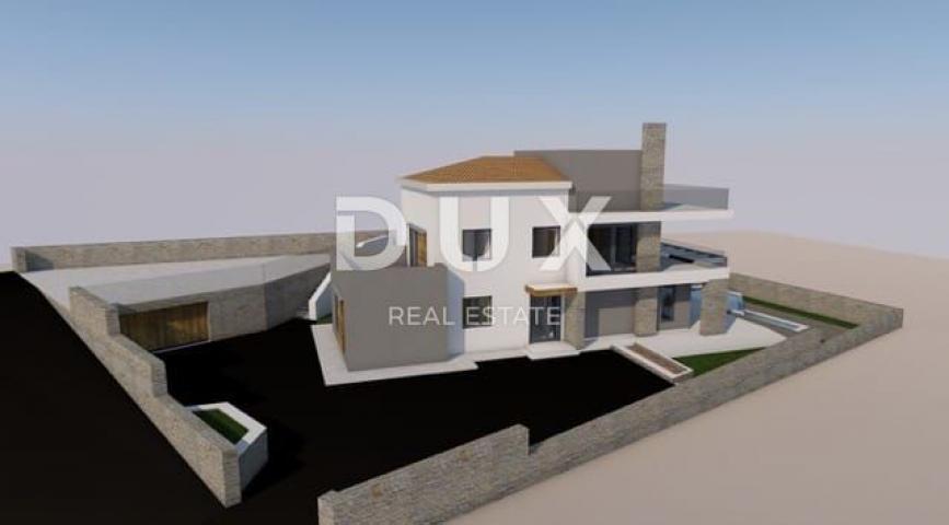 ISTRIA, LIŽNJAN- House with construction permit for renovation. View of the sea and Kvarner!