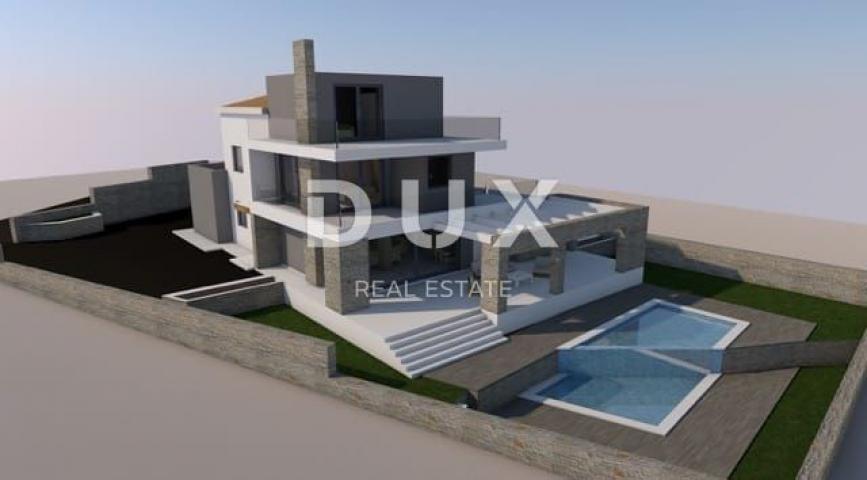 ISTRIA, LIŽNJAN- House with construction permit for renovation. View of the sea and Kvarner!