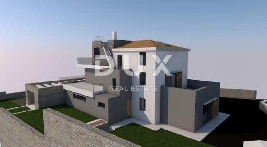 ISTRIA, LIŽNJAN- House with construction permit for renovation. View of the sea and Kvarner!