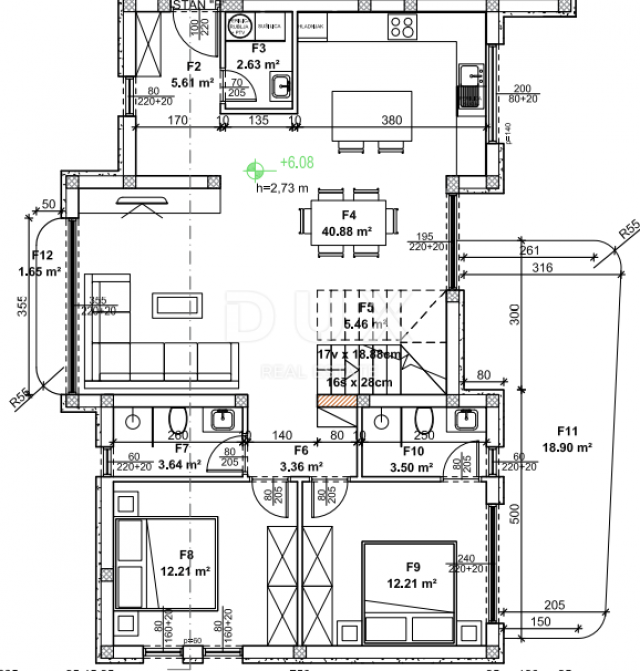 ISTRIEN - ROVINJ LUXURIÖSE ZWEISTÖCKIGE WOHNUNG IN DER NÄHE DES MEERES