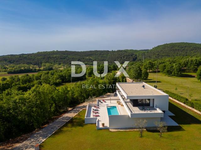 ISTRIA, GROŽNJAN - Designer newly built villa with complete privacy, located in front of a green are